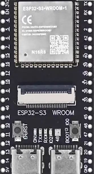 02073 ESP32-S3 WROOM 开发板正面